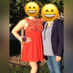 Red dress used for prom or homecoming